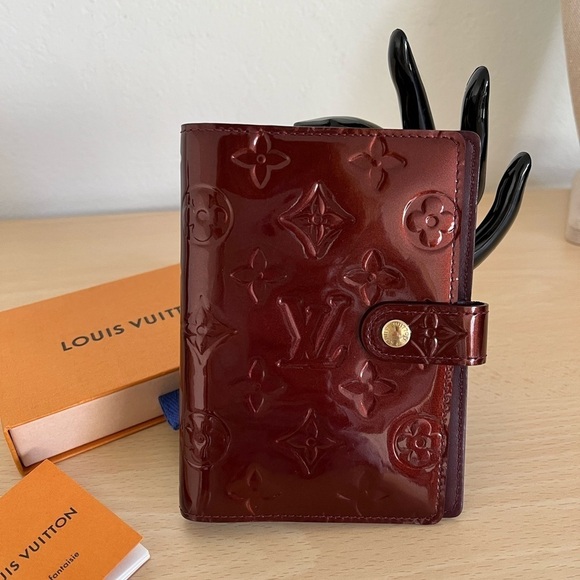 Louis Vuitton Accessories - Louis Vuitton Verni Agenda PM Burgundy EUC 2010